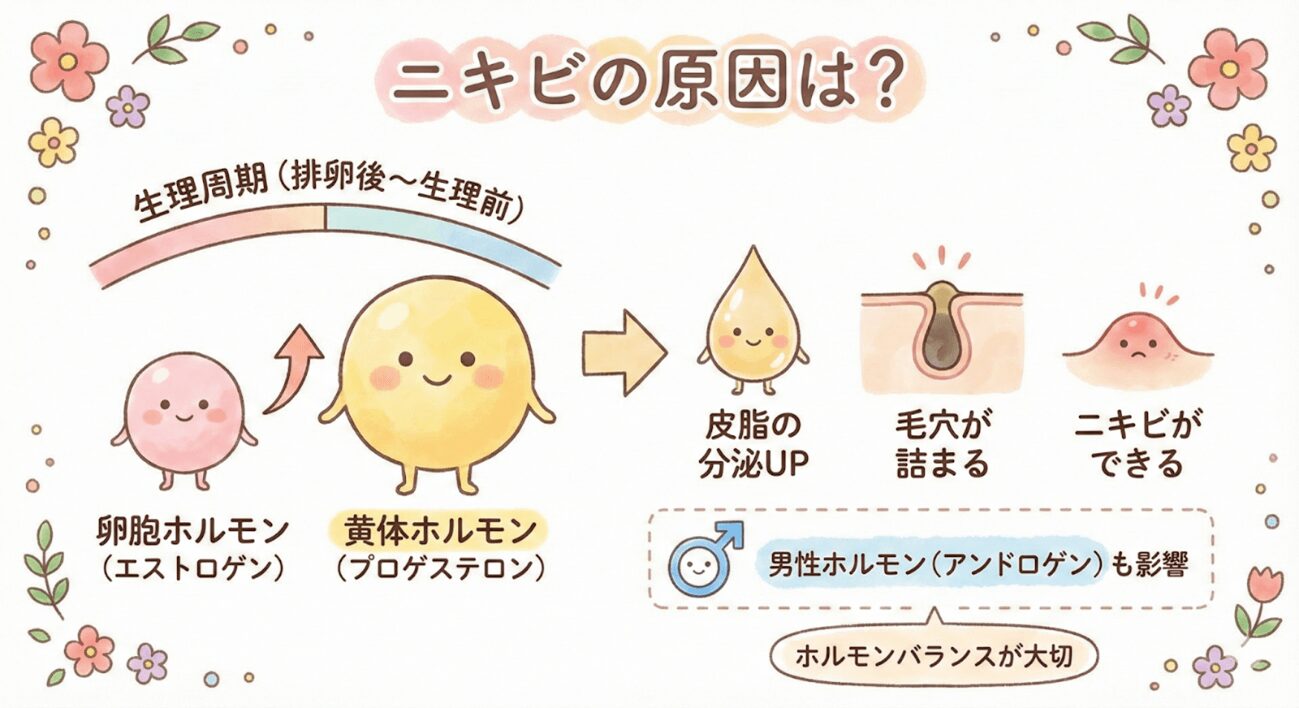 ニキビの原因は？