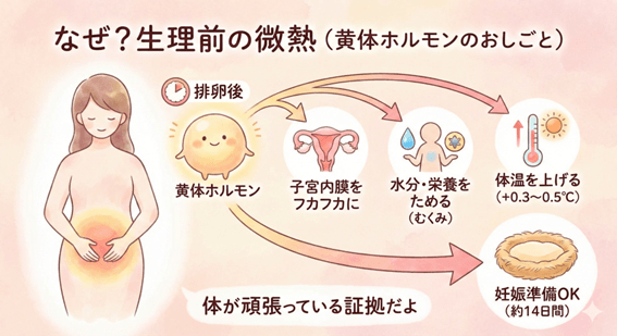 生理前に体温が上がる「高温期」の正体