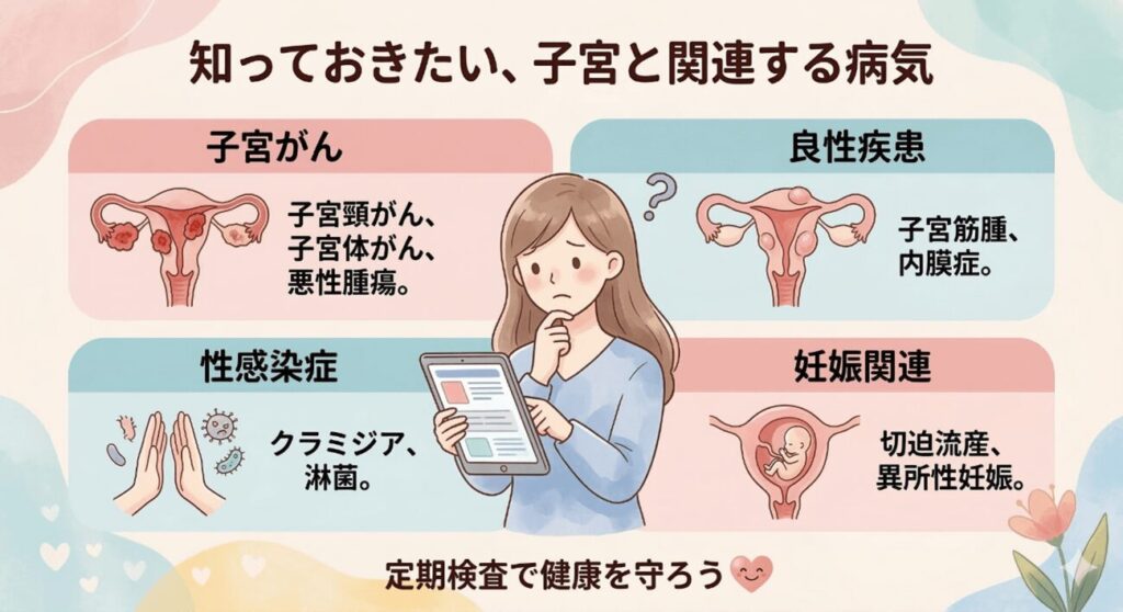 子宮頸がんや子宮体がんなどの悪性腫瘍
