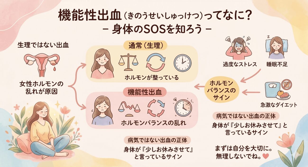 機能性出血とは？病気ではない出血の正体