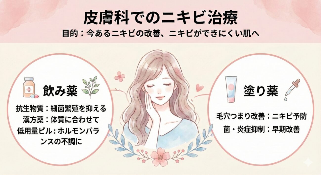皮膚科でのニキビ治療