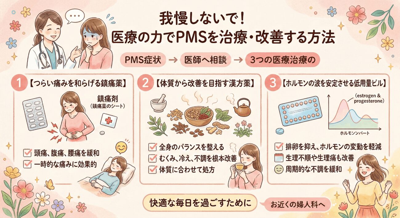 我慢しないで！医療の力でPMSを治療・改善する方法