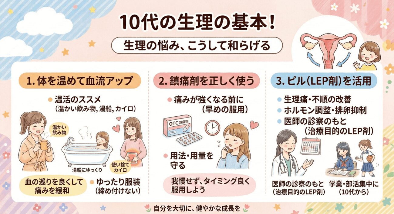 生理痛・生理不順を和らげる！おすすめの対処法