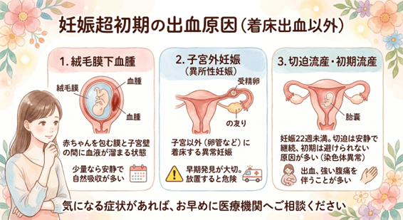 妊娠超初期の出血原因