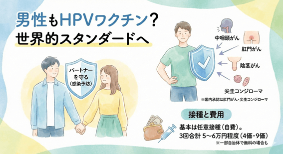 男性もHPVワクチンを打つべき？