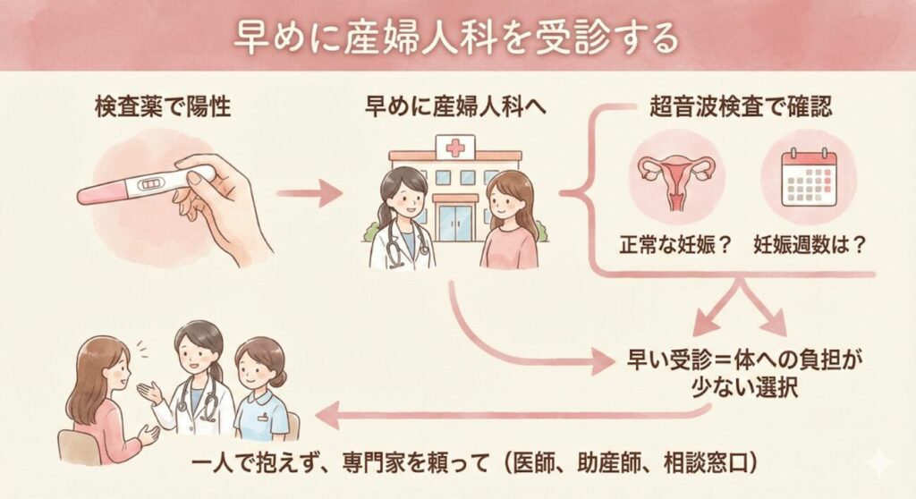 早めに産婦人科へ