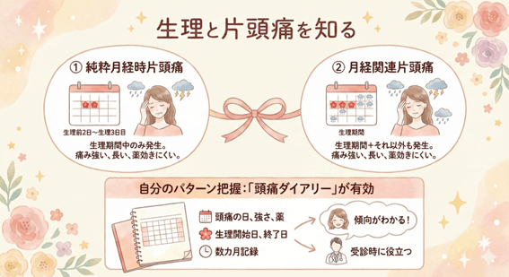 生理前や生理中は片頭痛が起こりやすい