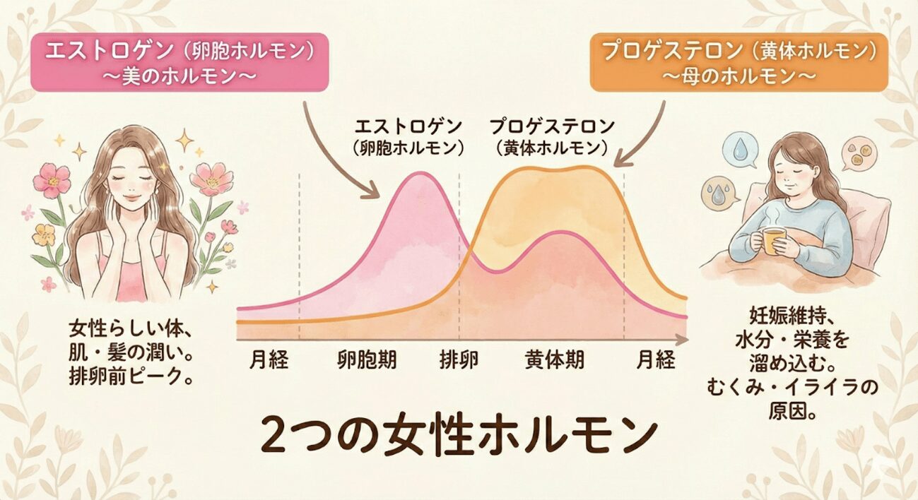2つの女性ホルモン