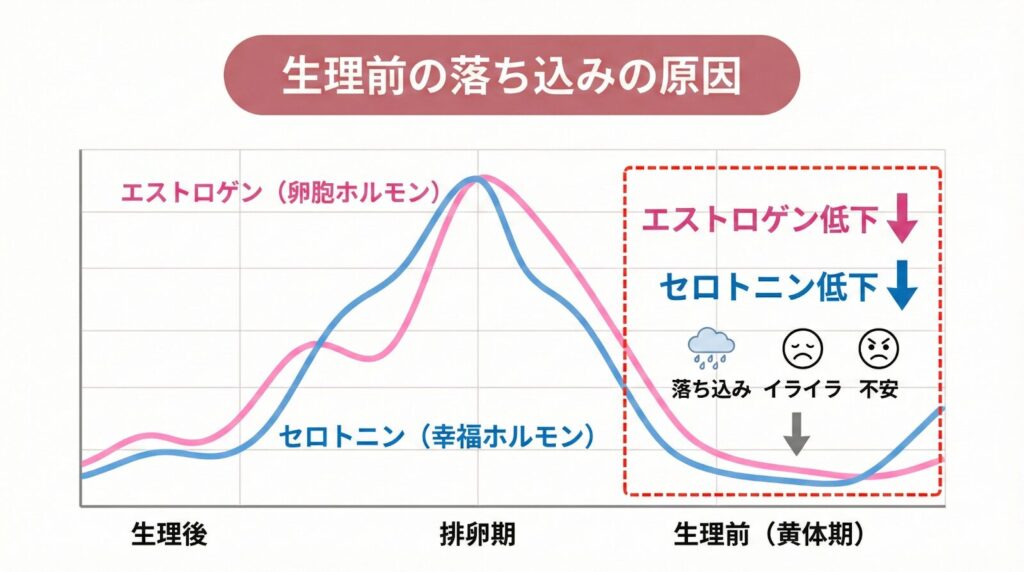 生理前の落ち込みの原因