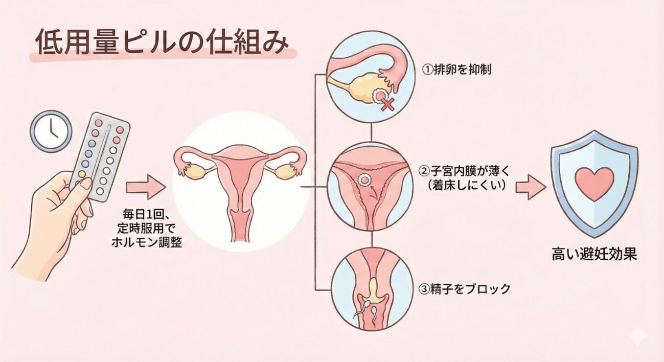 低用量ピルの仕組み