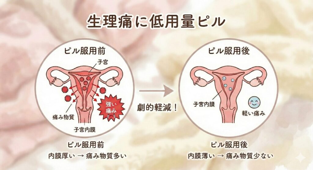 生理痛に低用量ピル