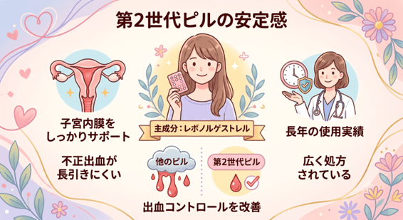 第二ピルの安定感
