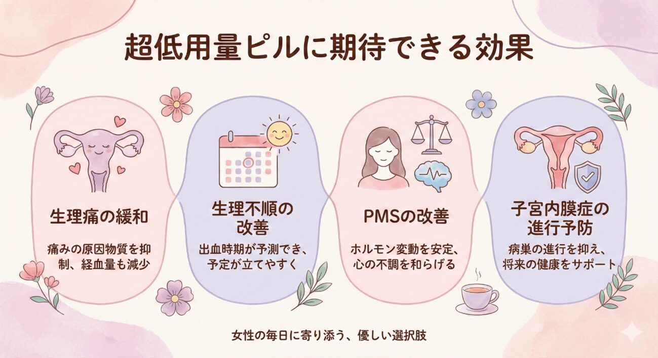 超低用量ピルに期待できる効果 (1)