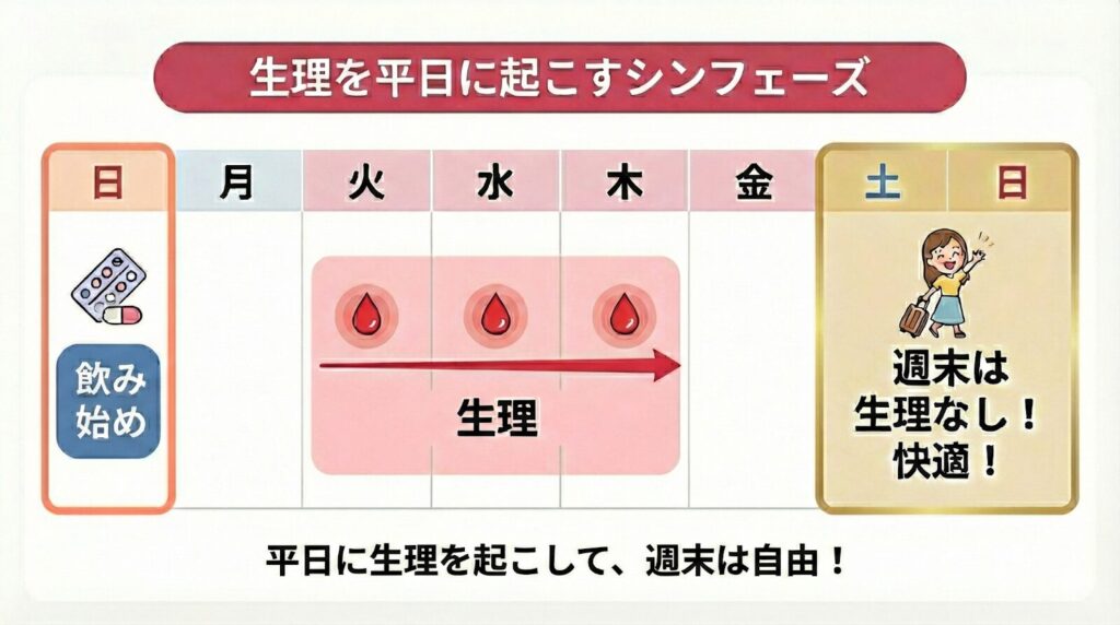 生理を平日に起こすシンフェーズ