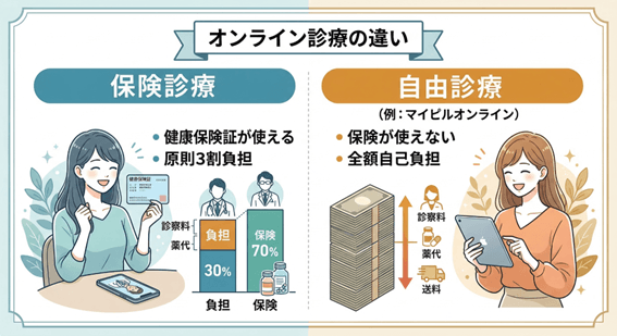 保険適用と自由診療の違い