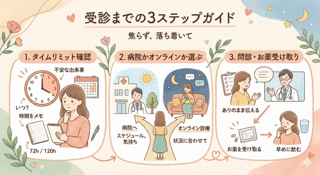 受診までの3ステップガイド