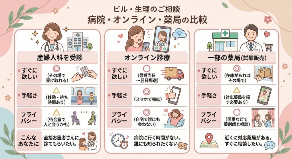 ピル・生理のご相談