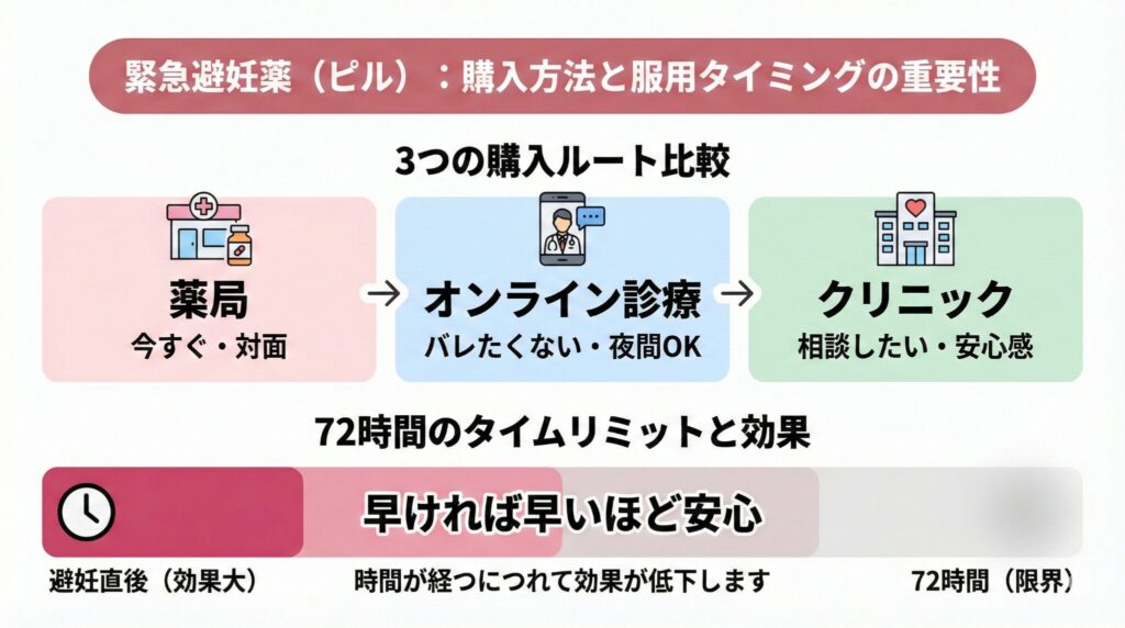 緊急避妊薬（ピル）：購入方法と服用タイミングの重要性