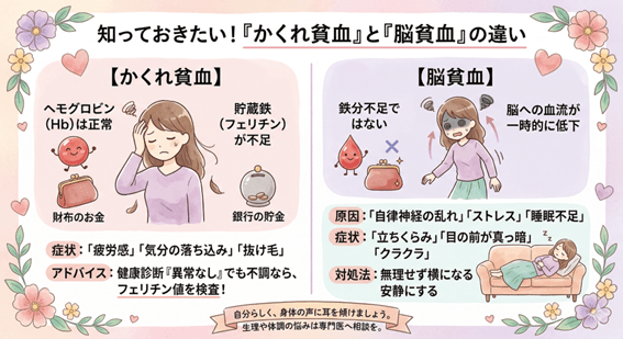 かくれ貧血と脳貧血
