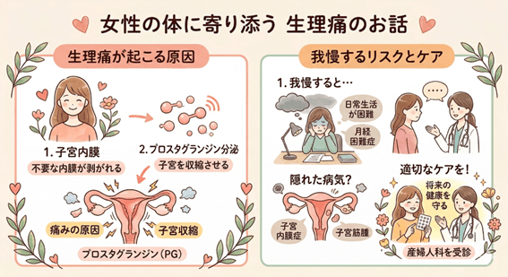 女性の体に寄り添う生理痛の話