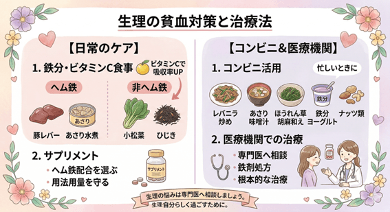 生理の貧血対策と治療法