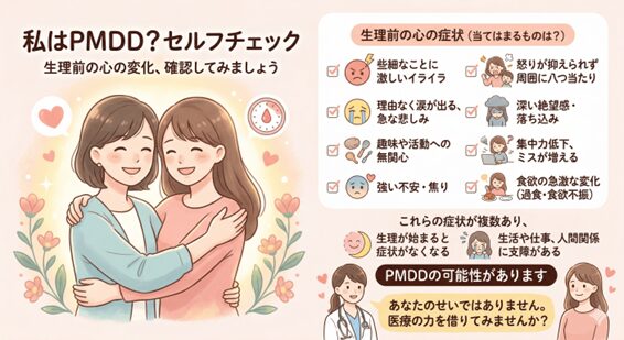 私はPMDD？確認しておきたいセルフチェック