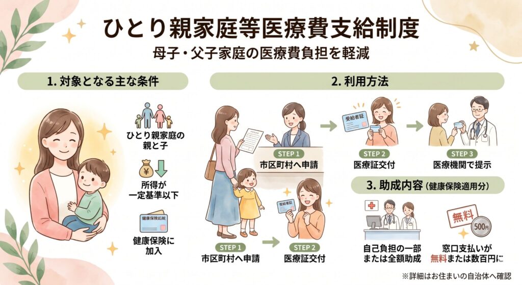 ひとり親家庭等医療費支給制度