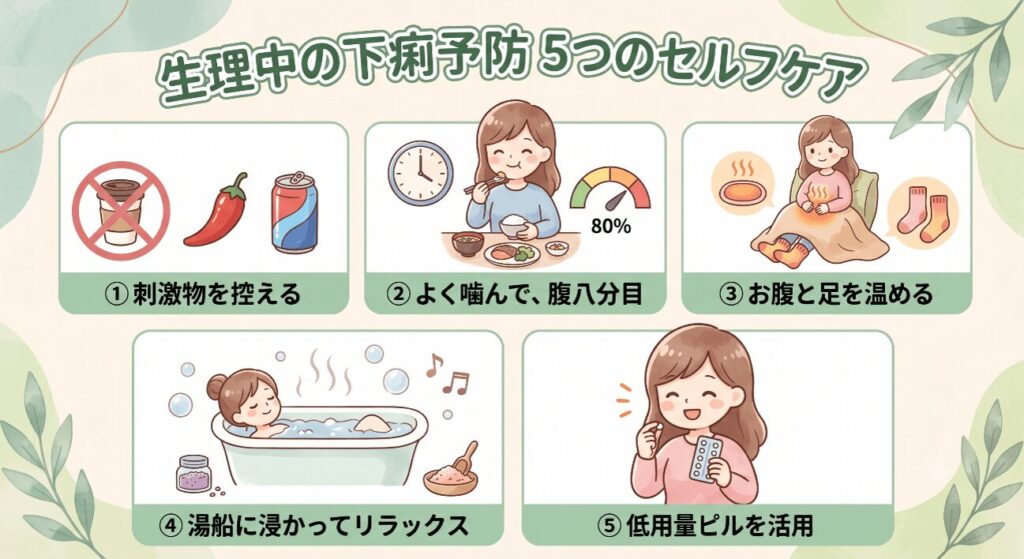 生理中の下痢予防