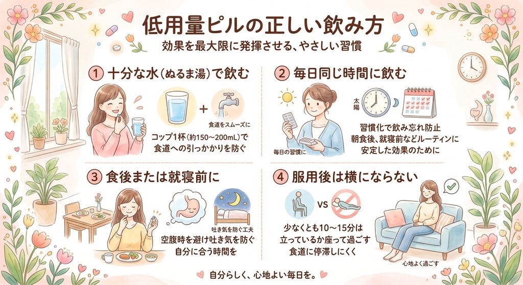 低用量ピルの正しい飲み方
