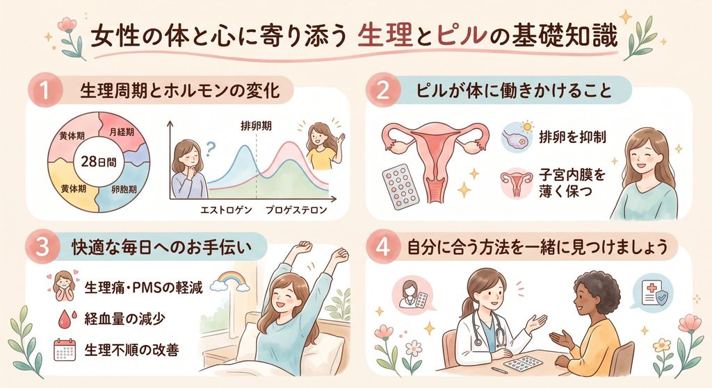 女性の体と心に寄り添う　生理とピルの基礎知識