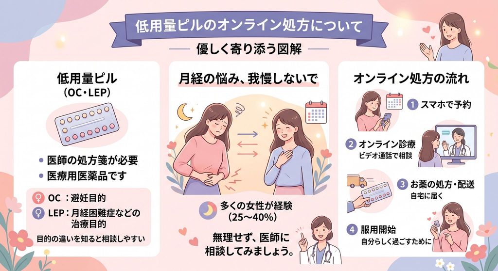 低用量ピルのオンライン処方について
