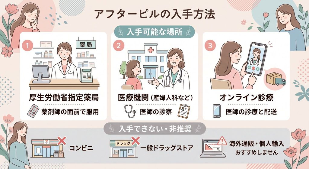 アフターピルの入手方法