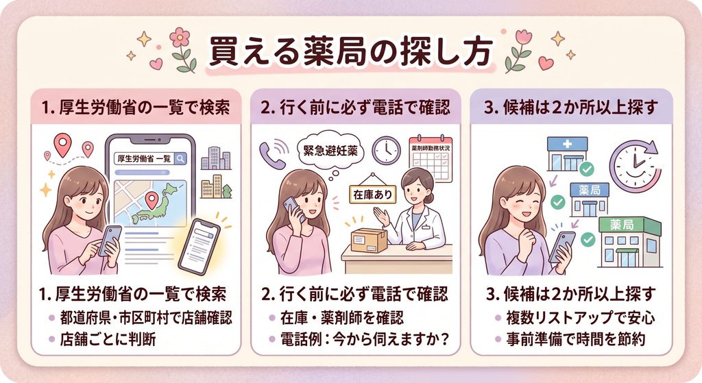 買える薬局の探し方