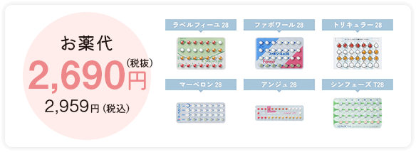 お薬代 2,690円（税抜）2,959円（税込）