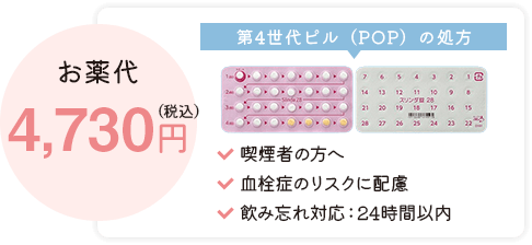 お薬代 4,730円（税込）