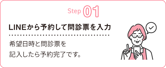 LINEから予約して問診票を入力